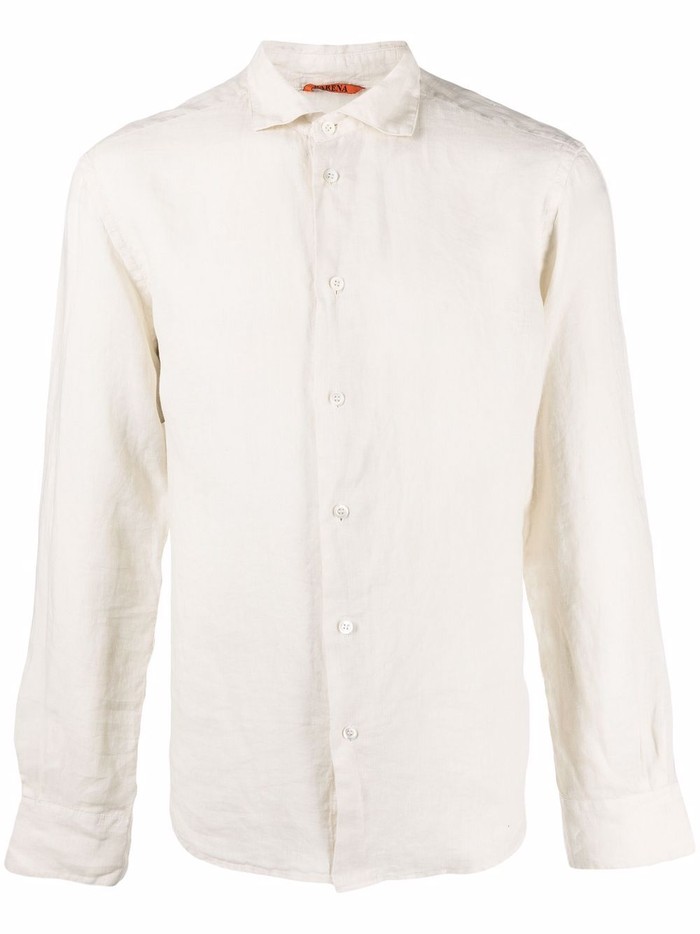 Barena long-sleeve linen shirt - 캐치패션